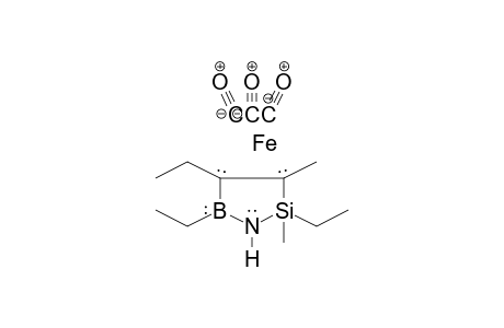 Iron, tricarbonyl-(.eta.-4-2,4,5-triethyl-2-endo,3-dimethyl-1,2,5-azasilaboroline)