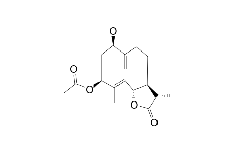 11-BETA,13-DIHYDRORIDENTIN-3-ACETATE;1-BETA-HYDROXY-3-BETA-ACETOXY-GERMACRA-4,10(14)-DIEN-6-BETA-H-11-BETA-H-12,6-OLIDE