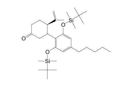 3-[4-Pentyl-2,6-bis(tert-butyldimethylsilyloxy)phenyl]-4-isopropylcyclohexane-1-one