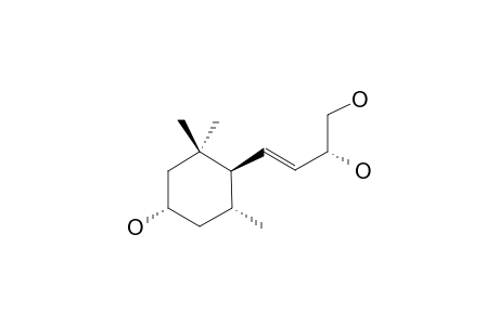 FOLIASALACIOL-J;(3S,5R,6R,7E,9R)-MEGASTIGMAN-7-ENE-3,9,10-TRIOL