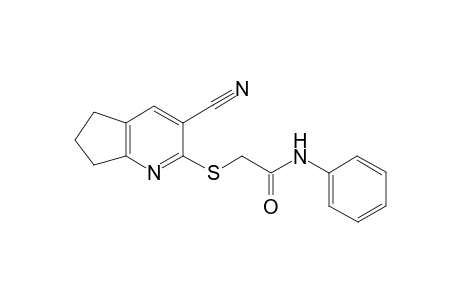 Acetamide, 2-[(6,7-dihydro-3-cyano-5H-cyclopenta[b]pyrid-2-yl)thio]-N-phenyl-