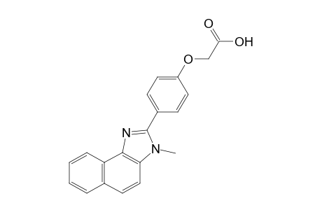 [p-(3-methyl-3H-naphth[1,2-d]imidazol-2-yl)phenoxy]acetic acid