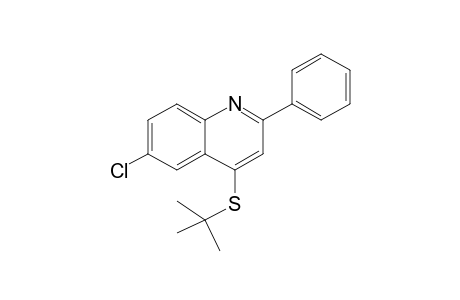 4-(tert-butylsulfanyl)-6-chloro-2-phenylquinoline