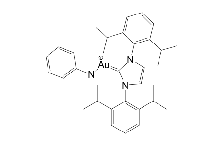 [1,3-BIS-(2,6-DIISOPROPYLPHENYL)-IMIDAZOL-2-YLIDENE]-(PHENYLAMINO)-GOLD-COMPLEX