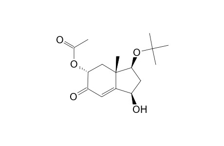 4-Acetoxy-6-methyl-7-tert-butoxy-9-hydroxybicyclo[4.3.0]non-1-en-3-one