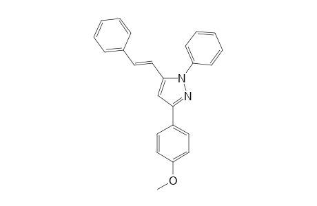 3-(4-METHOXYPHENYL)-1-PHENYL-5-STYRYLPYRAZOLE