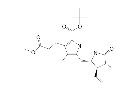 (Z,2RS,3RS)-9-(TERT.-BUTOXYCARBONYL)-3-ETHENYL-2,3-DIHYDRO-8-[2-(METHOXYCARBONYL)-ETHYL]-2,7-DIMETHYL-DIPYRRIN-1(10H)-ONE