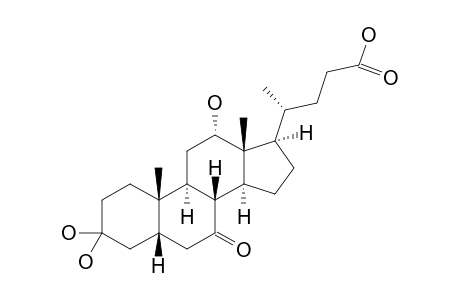 3,3,12-TRIHYDROXY-7-KETO-CHOLANIC-ACID