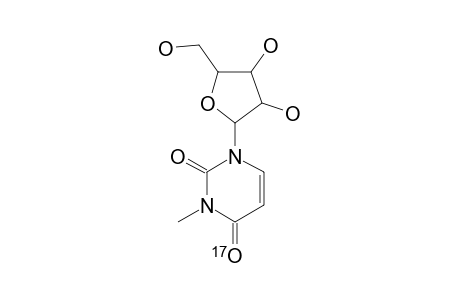 [4-17O]-N3-METHYLURIDINE