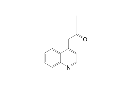 3,3-DIMETHYL-1-(4-QUINOLYL)-BUTAN-2-ONE