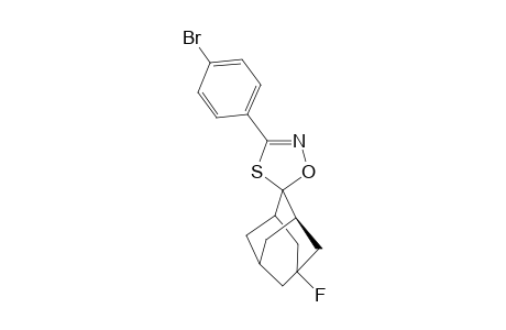 (E)-5-Fluoro-3'-(4-bromophenyl)adamantane-2-spiro-5'-(delta.(2)-1',4',2'-oxathiazoline)