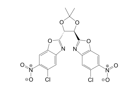 5-Chloro-2-[(4R,5R)-5-(5-chloro-6-nitro-1,3-benzoxazol-2-yl)-2,2-dimethyl-1,3-dioxolan-4-yl]-6-nitro-1,3-benzoxazole