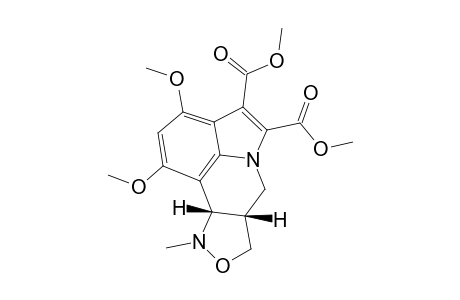 Dimethyl 1,3-dimethoxy-10-methyl-7a,8,10,10a-tetrahydro-7H-isoxazolo[4,3-c]pyrrolo[3,2,1-ij]quinoline-4,5-dicarboxylate