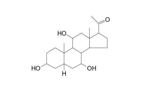 Allopregnane-3.beta.,7.alpha.,11.alpha.-triol-20-one