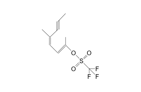 Methanesulfonic acid, trifluoro-, 1,4-dimethyl-1,3-heptadien-5-ynyl ester, (E,Z)-