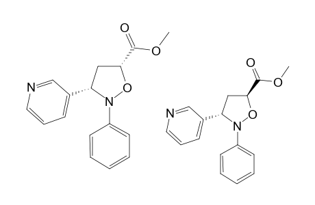 METHYL-SYN/ANTI-2-PHENYL-3-(3-PYRIDYL)-ISOXAZOLIDINE-5-CARBOXYLATE;MIXTURE