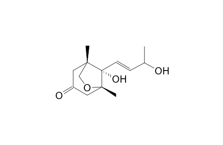 (1S,5S,8S)-1,5-dimethyl-8-oxidanyl-8-[(E)-3-oxidanylbut-1-enyl]-6-oxabicyclo[3.2.1]octan-3-one