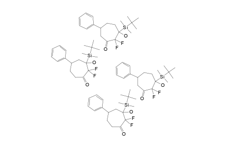 #4H;2,2-DIFLUORO-3-HYDROXY-3-(TERT.-BUTYLDIMETHYLSILYL)-5-PHENYL-CYCLOHEPTANONE;2,2-DIFLUORO-3-HYDROXY-3-(TERT.-BUTYLDIMETHYLSILYL)-6-PHENYL-CYCLOHEPTANONE