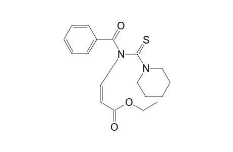 (Z)-ETHYL-3-[BENZOYL-(1-PIPERIDYLCARBOTHIOYL)-AMINO]-2-PROPENOATE