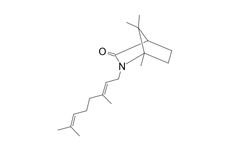 2-GERANYL-1,7,7-TRIMETHYL-2-AZABICYCLO-[2.2.1]-HEPTAN-3-ONE