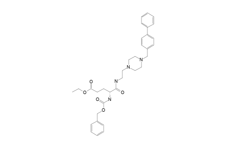 1-[N-(4-BIPHENYLYLMETHYL)-PIPERAZINYL-2-ETHYLAMIDO]-N-BENZYLOXY-CARBONYL-S-GLUTAMIC-ACID-5-ETHYLESTER