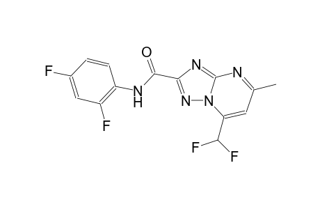 7-(difluoromethyl)-N-(2,4-difluorophenyl)-5-methyl[1,2,4]triazolo[1,5-a]pyrimidine-2-carboxamide