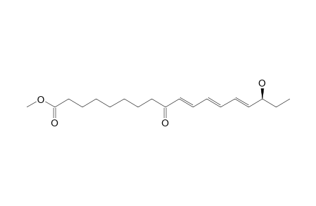 CORCHORIFATTY-ACID-B-METHYLESTER;16S-HYDROXY-9-OXO-10E,12E,14E-OCTADECATRIENOIC-ACID-METHYLESTER