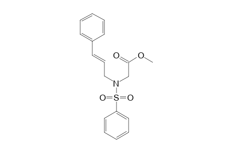 METHYL-(N-PEHYNLSULFONYL-N-CINNAMYLAMINO)-ETHANOATE