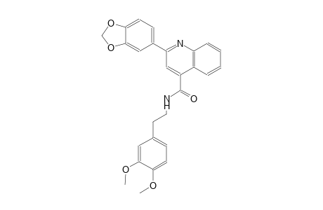 2-(1,3-benzodioxol-5-yl)-N-[2-(3,4-dimethoxyphenyl)ethyl]-4-quinolinecarboxamide