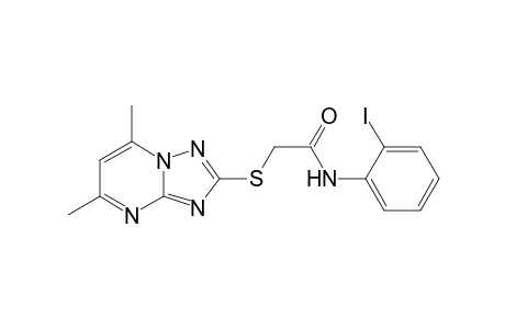 Acetamide, 2-[(5,7-dimethyl[1,2,4]triazolo[1,5-a]pyrimidin-2-yl)thio]-N-(2-iodophenyl)-