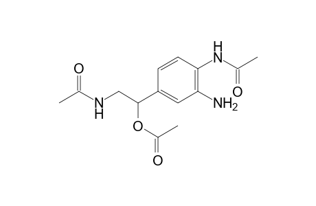 4'-(2-acetamido-1-hydroxyethyl)-2'-aminoacetanilide, acetate (ester)