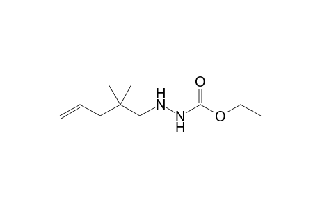 1-(2,2-Dimethyl-4-pentenyl)-2-ethoxycarbonyl hydrazine