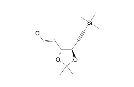 (2'E,4R*,5R*)-4-(2-CHLOROVINYL)-2,2-DIMETHYL-5-[(TRIMETHYLSILYL)-ETHYNYL]-[1,3]-DIOXOLANE;SYN-ISOMER