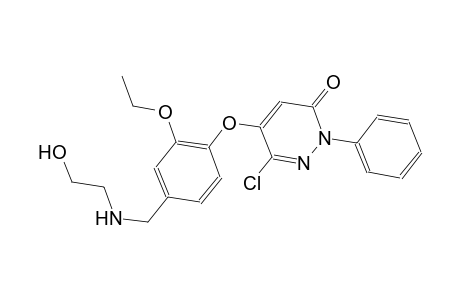 6-chloro-5-(2-ethoxy-4-{[(2-hydroxyethyl)amino]methyl}phenoxy)-2-phenyl-3(2H)-pyridazinone