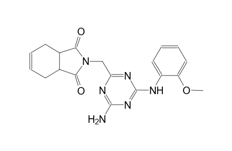 1H-isoindole-1,3(2H)-dione, 2-[[4-amino-6-[(2-methoxyphenyl)amino]-1,3,5-triazin-2-yl]methyl]-3a,4,7,7a-tetrahydro-