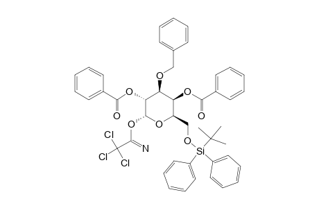 2,4-DI-O-BENZOYL-3-O-BENZYL-6-O-(TERT.-BUTYLDIPHENYLSILYL)-ALPHA-D-GALACTOPYRANOSYL-TRICHLOROACETIMIDATE