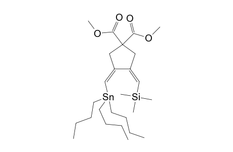 (3Z,4Z)-DI-O-METHYL-3-[(TRI-N-BUTYLSTANNYL)-METHYLENE]-4-[(TRIMETHYLSILYL)-METHYLENE]-CYCLOPENTANE-DICARBOXYLATE