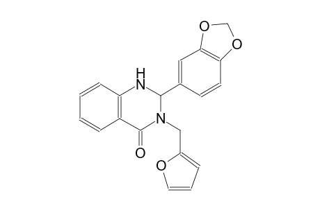 2-(1,3-benzodioxol-5-yl)-3-(2-furylmethyl)-2,3-dihydro-4(1H)-quinazolinone