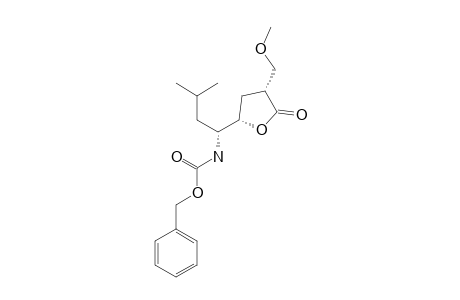 (3R,5S,1'S)-5-[1-(BENZYLOXYCARBONYLAMINO)-3-METHYLBUTYL]-3-METHOXYMETHYLTETRAHYDROFURAN-2-ONE