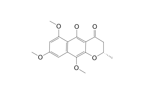 (2S)-5-HYDROXY-6,8,10-TRIMETHOXY-2-METHYL-4H-2,3-DIHYDRONAPHTHO-[2,3-B]-PYRAN-4-ONE