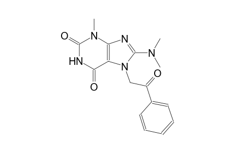 8-(dimethylamino)-3-methyl-7-(2-oxo-2-phenylethyl)-3,7-dihydro-1H-purine-2,6-dione