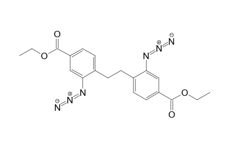 3-Azido-4-[2-(2-azido-4-carbethoxy-phenyl)ethyl]benzoic acid ethyl ester