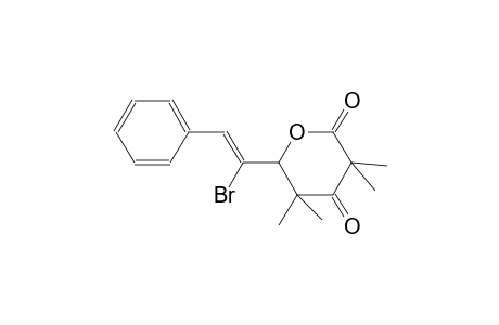 2H-pyran-2,4(3H)-dione, 6-[(Z)-1-bromo-2-phenylethenyl]dihydro-3,3,5,5-tetramethyl-