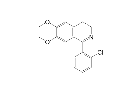 1-(o-chlorophenyl)-3,4-dihyro-6,7-dimethoxyisoquinoline