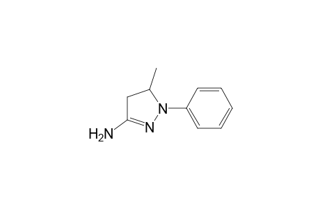 1H-Pyrazol-3-amine, 4,5-dihydro-5-methyl-1-phenyl-