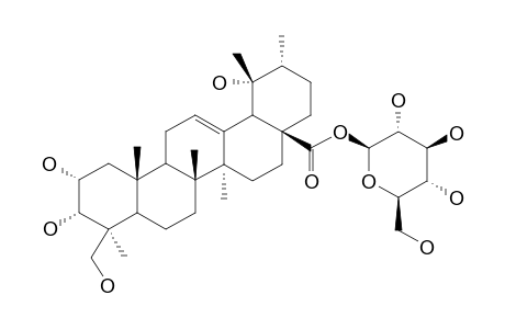 2-ALPHA,3-ALPHA,19-ALPHA,24-TETRAHYDROXY-URS-12-EN-28-OIC-ACID-28-O-BETA-D-GLUCOPYRANOSYLESTER