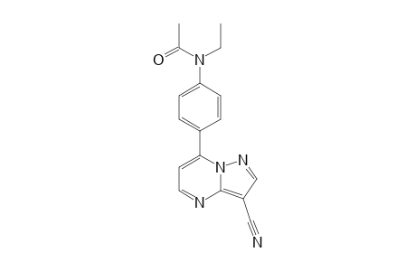 7-[4-(N-ACETYL-N-ETHYL)-AMINOPHENYL]-3-CYANOPYRAZOLO-[1,5-A]-PYRIMIDINE