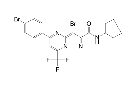 3-bromo-5-(4-bromophenyl)-N-cyclopentyl-7-(trifluoromethyl)pyrazolo[1,5-a]pyrimidine-2-carboxamide