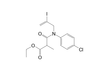 N-(4-Chlorophenyl)-2-(ethoxycarbonyl)-N-(2-iodoallyl)propanamide