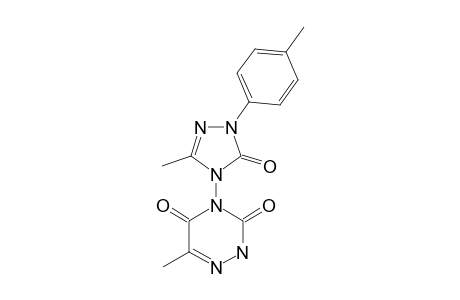 6-METHYL-4-(3'-METHYL-5'-OXO-1'-PARA-TOLYL-1,5-DIHYDRO-1,2,4-TRIAZOL-4'-YL)-3-OXO-3,4-DIHYDRO-2H-1,2,4-TRIAZIN-5-ONE